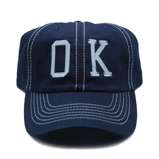 OK LOGO CONTRAST CAP (NAVY)
