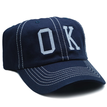 OK LOGO CONTRAST CAP (NAVY)